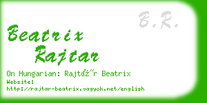 beatrix rajtar business card